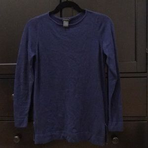 Ann Taylor factory sweater with side zippers
